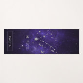 Zodiac Paarse Vissen | Kosmische Astrologie Horosc Yogamat (Voorkant (horizontaal))
