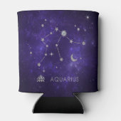 Zodiac Paarse Waterman | Astrologie Horoscoop Blikjeskoeler (Achterkant)