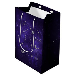 Zodiac Paarse Waterman Astrologie Horoscoop Medium Cadeauzakje