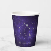 Zodiac Paarse Waterman | Astrologie Horoscoop Papieren Bekers (Voorkant)