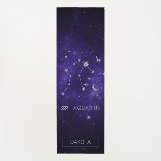 Zodiac Paarse Waterman | Astrologie Horoscoop Yogamat (Voorkant)