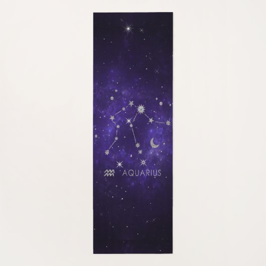 Zodiac Paarse Waterman | Astrologie Horoscoop Yogamat (Achterkant)