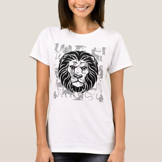 Zodiac Patroon Z02 - Leo.w T-shirt (Voorkant)