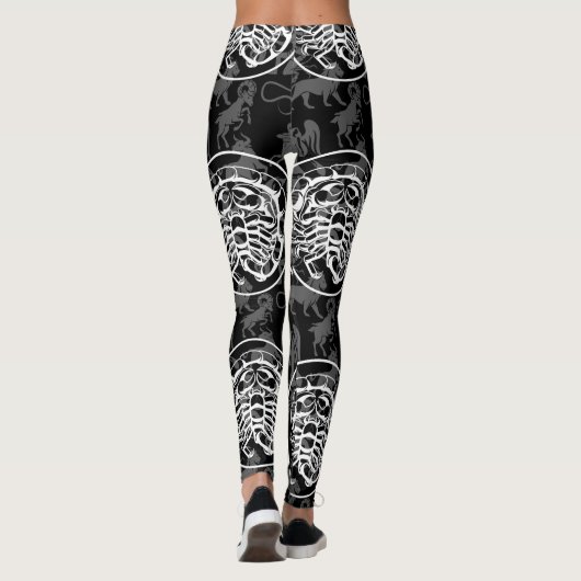 Zodiac Pattern Z02 - Schorpioen.nl Leggings (Achterkant)