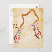 Zodiac: Pisces, C1350 Briefkaart (Voorkant / Achterkant)