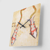Zodiac: Pisces, C1350 Vierkante Klok (Hoek)