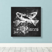 Zodiac Pisces Canvas Afdruk (Insitu (Houten vloer))