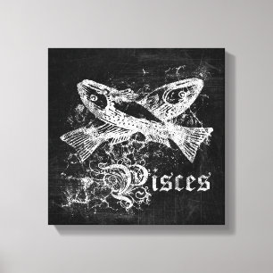 Zodiac Pisces Canvas Afdruk