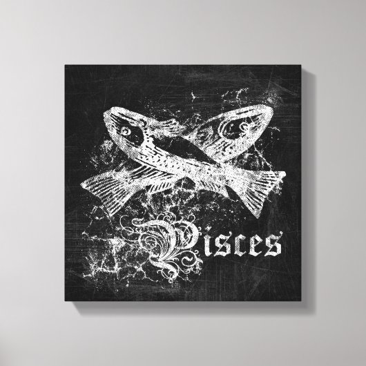 Zodiac Pisces Canvas Afdruk (Voorkant)