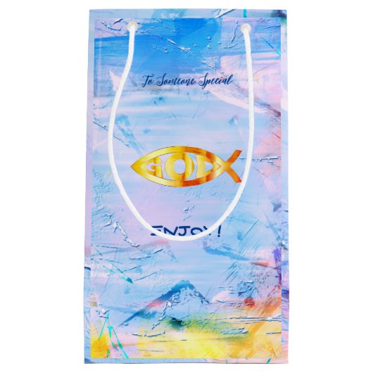 Zodiac Pisces Fishes Klein Cadeauzakje (Voorkant)