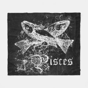 Zodiac Pisces Fleece Deken