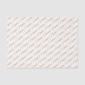 Zodiac "Pisces" Gold Script Tissue Paper Tissuepapier (Voorkant)