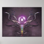 Zodiac Pisces Horoscope Sign Poster (Voorkant)