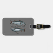 Zodiac: Pisces in kleur Bagagelabel (Voorkant horizontaal)