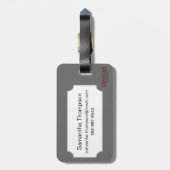 Zodiac: Pisces in kleur Bagagelabel (Achterkant verticaal)