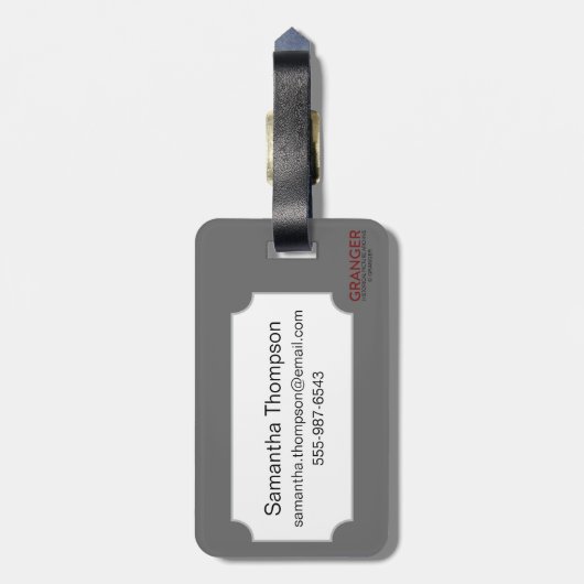 Zodiac: Pisces in kleur Bagagelabel (Achterkant verticaal)