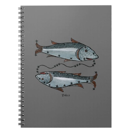 Zodiac: Pisces in kleur Notitieboek (Voorkant)