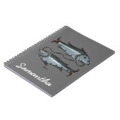 Zodiac: Pisces in kleur Notitieboek (Linkerzijde)
