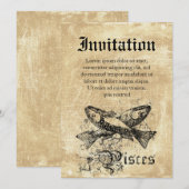  Zodiac Pisces Kaart (Voorkant / Achterkant)