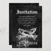 Zodiac  Pisces Kaart (Voorkant / Achterkant)