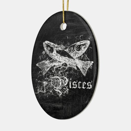 Zodiac Pisces Keramisch Ornament (Links)