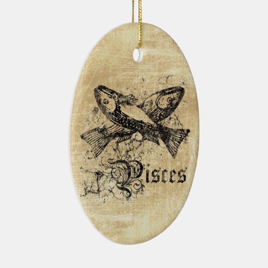  Zodiac Pisces Keramisch Ornament (Rechts)