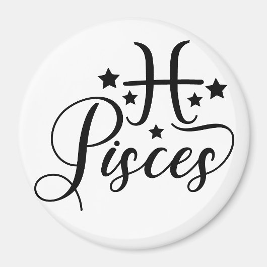 Zodiac Pisces Magneet (Voorkant)