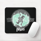 Zodiac Pisces Symbol Muismat (Met muis)