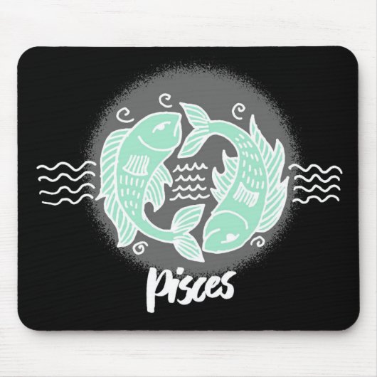 Zodiac Pisces Symbol Muismat (Voorkant)