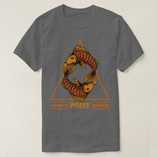Zodiac Pisces T-shirt (Design voorkant)