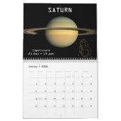 Zodiac Planets Glitter Star Signs 12 maanden 2021 Kalender (Jan 2026)