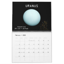 Zodiac Planets Glitter Star Signs 12 maanden 2021