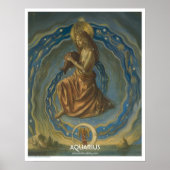 Zodiac Poster - Aquarius (Voorkant)