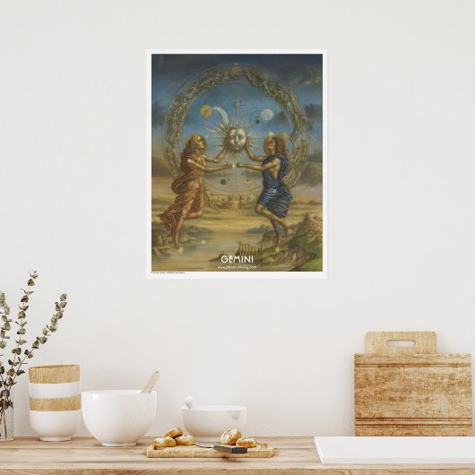 Zodiac Poster - Gemini (Keuken)