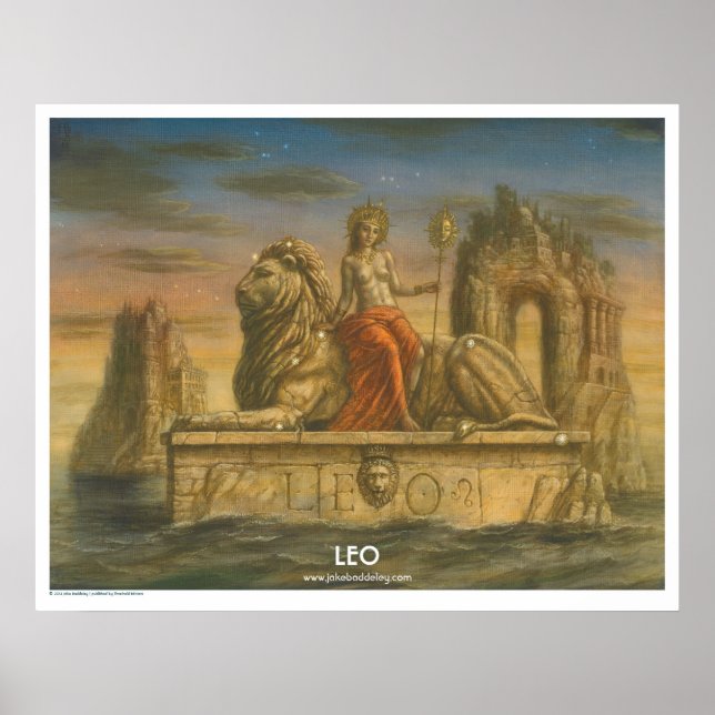 Zodiac Poster - Leo (Voorkant)