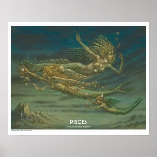 Zodiac Poster - Pisces (Voorkant)