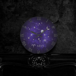 Zodiac Purple Aries | Cosmic Astrology Horoscope Ronde Klok