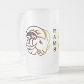 Zodiac Ram Bierglas Matglas Bierpul (Voorkant links)