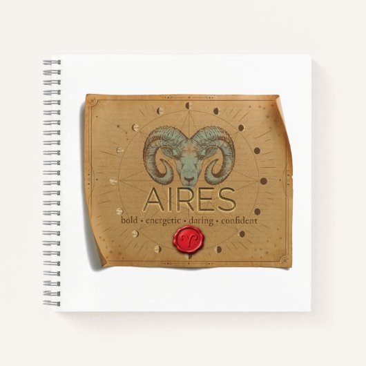 Zodiac - Ram - Dagboek Notitieboek (Voorkant)