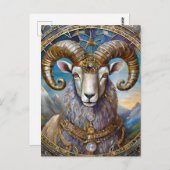 Zodiac - Ram de Ram Briefkaart (Voorkant / Achterkant)