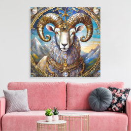 Zodiac - Ram de Ram Canvas Afdruk