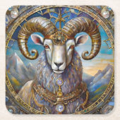 Zodiac - Ram de Ram Kartonnen Onderzetters (Voorkant)