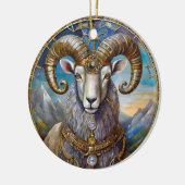 Zodiac - Ram de Ram Keramisch Ornament (Links)
