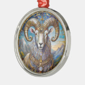 Zodiac - Ram de Ram Metalen Ornament (Links)