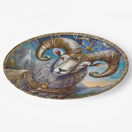 Zodiac - Ram de Ram Papieren Bordje (Gekanteld)