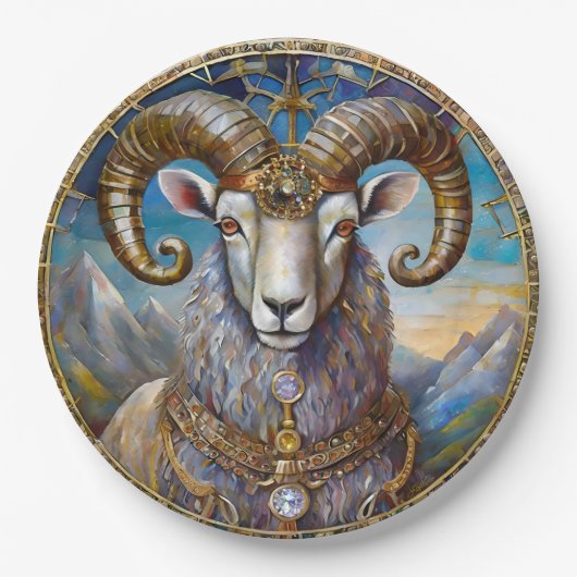 Zodiac - Ram de Ram Papieren Bordje (Voorkant)