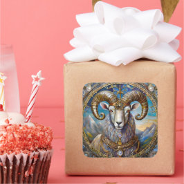 Zodiac - Ram de Ram Vierkante Sticker