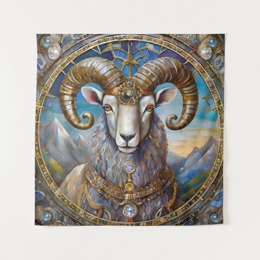Zodiac - Ram de Ram Wandkleed (Voorkant)