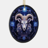 Zodiac Ram Gepersonaliseerde Astrologie Ornament (Rechts)
