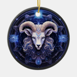 Zodiac Ram Gepersonaliseerde Astrologie Ornament